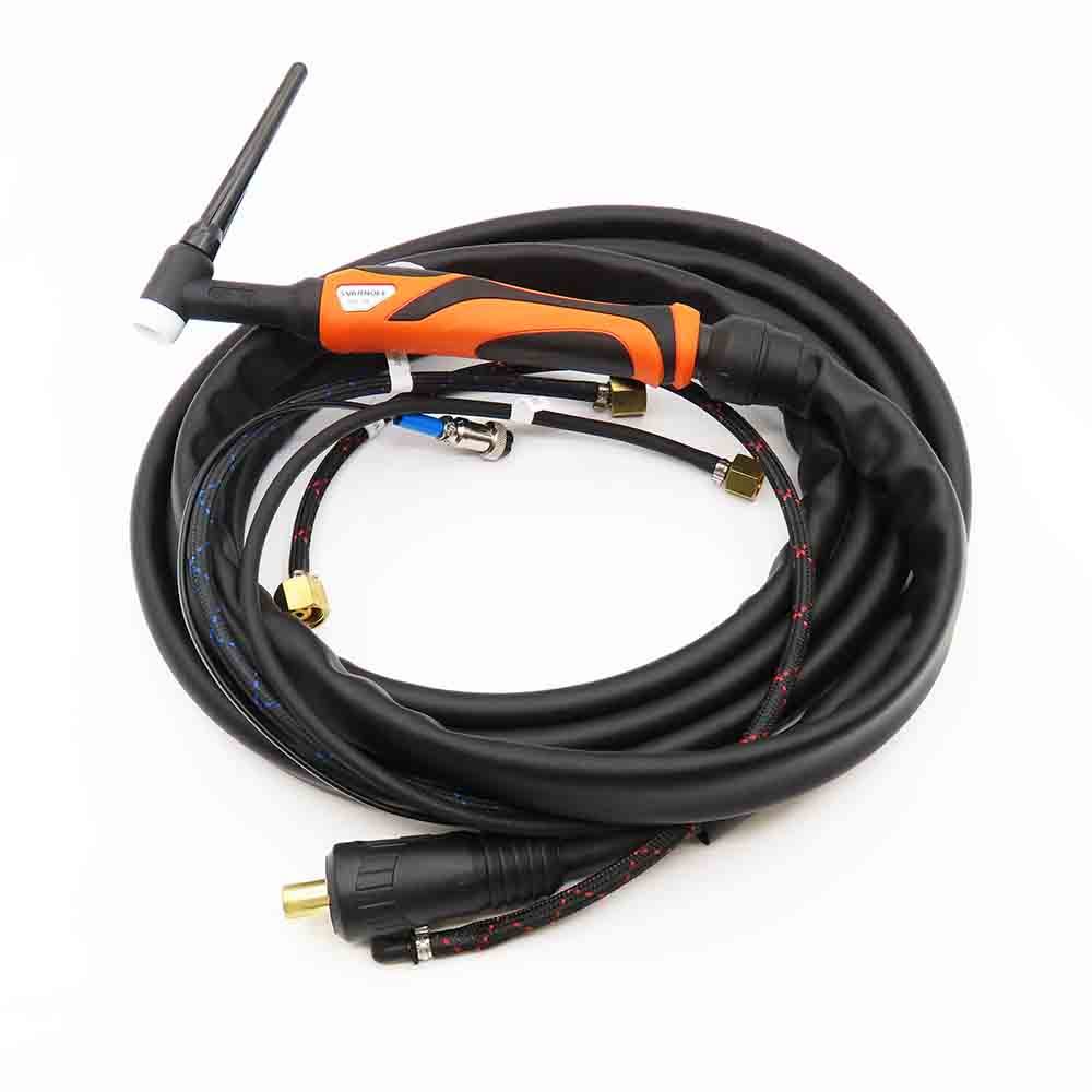 Горелка TIG 18F (СКР-31, 2Pin, газ M12×1) 4м; 320-240А ; Ø 1,0-4,0мм ; вода; FLEX SF-0130130